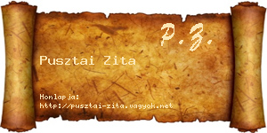 Pusztai Zita névjegykártya